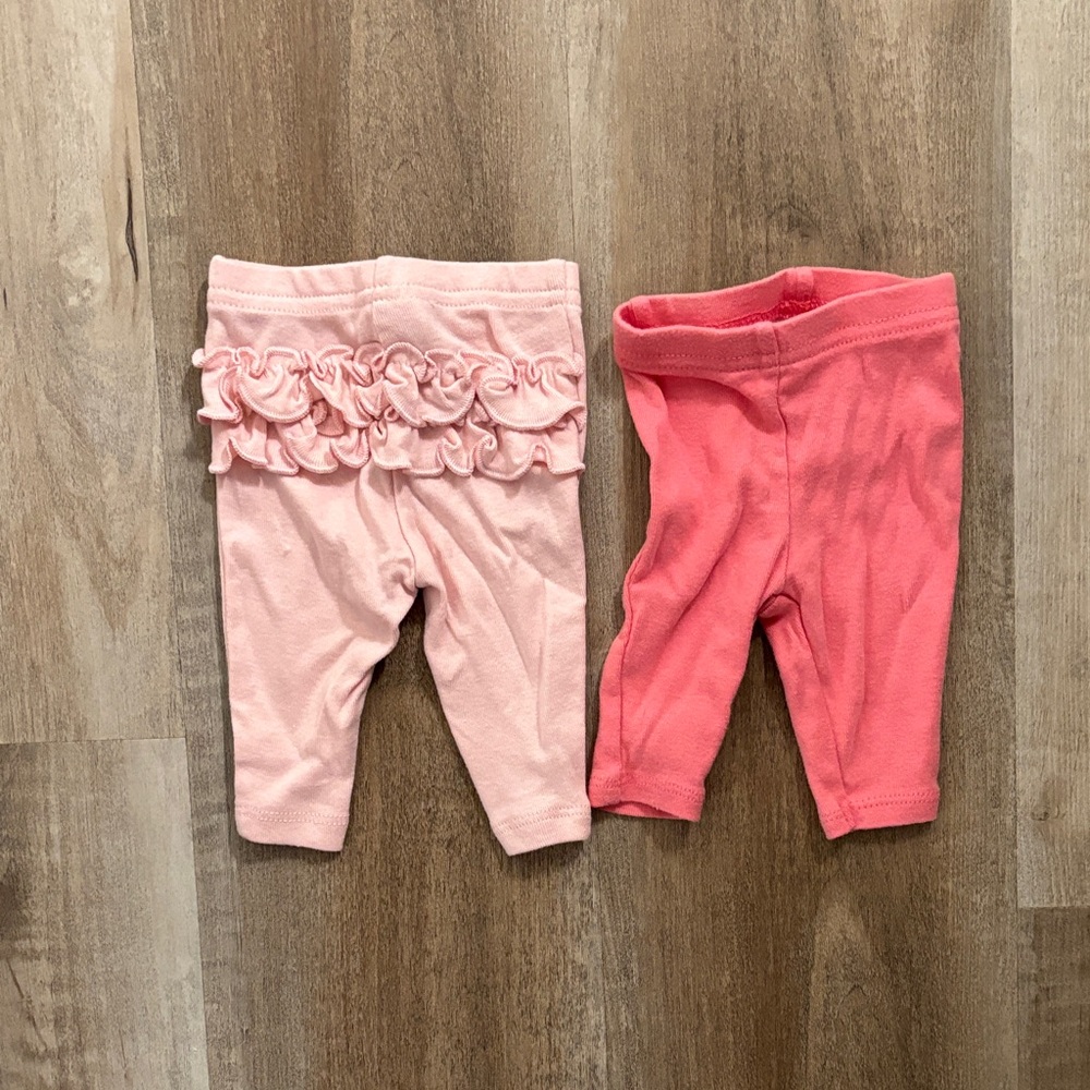 ✨Carter's Pink and Coral Kids Leggings Set